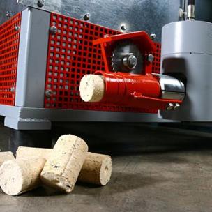Briketierpressen, hydraulische Verdichtung für höchste Brikettdichte